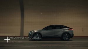 Täysin uusi täyssähköinen Toyota C-HR+. Yhtä vaikuttava katsoa kuin ajaa. Nyt neliveto etuvedon hinnalla valikoituihin m...