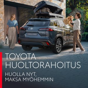 Toyota Huoltorahoituksella hallitset mukavasti huollon, korjauksien ja lisävarusteiden kustannuksia. Tutustu palveluumme...