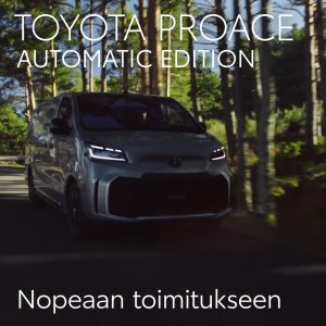Täyssähköiseen ja monipuoliseen Toyota Proace -mallistoon mahtuu paljon hyötyjä yrittäjälle. Moderni, päivittynyt mallis...