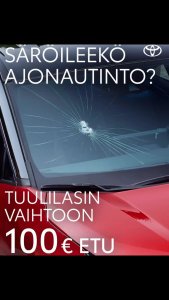 Näköpiirissä huipputarjous: nyt 100 € etu tuulilasin vaihtoon. Tuulilasi kannattaa vaihtaa merkkihuollossa, sillä nykyai...