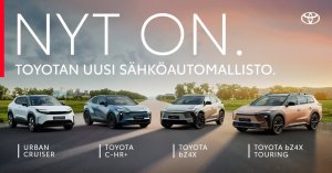 Nyt on. Toyotan uusi, upea sähköautomallisto. Tule, tutustu ja vakuutu. https://www.toyotalahti.fi/…/toyotan-uusi-sahkoa...