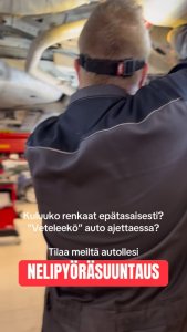 Jos autosi puoltaa (ohjaus vetää sivulle suoralla tiellä) ajettaessa, ratti on suoraan ajettaessa vinossa tai renkaat ku...