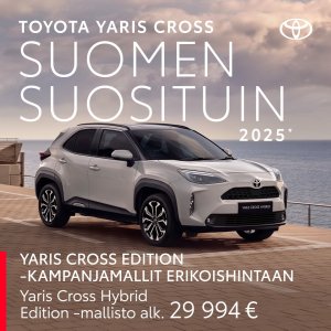 Toyota Yaris Cross on Suomen suosituin automalli 2025 – eikä suotta. Tutustu, tule ja ihastu! https://www.toyotalahti.fi...