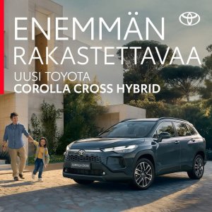 Tähän koko perheesi rakastuu: entistäkin tyylikkäämpi Toyota Corolla Cross Hybrid ihastuttaa käytännöllisellä tilavuudel...