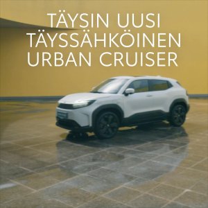 Täysin uusi täyssähköinen Urban Cruiser: kompakti crossover täynnä sähköistä suorituskykyä. Nyt voimassa edullinen Toyot...