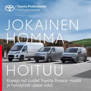Nyt valikoituihin Proace-tuoteperheen täyssähköisiin pakettiautoihin korko- ja huoltoleasingtarjouksia